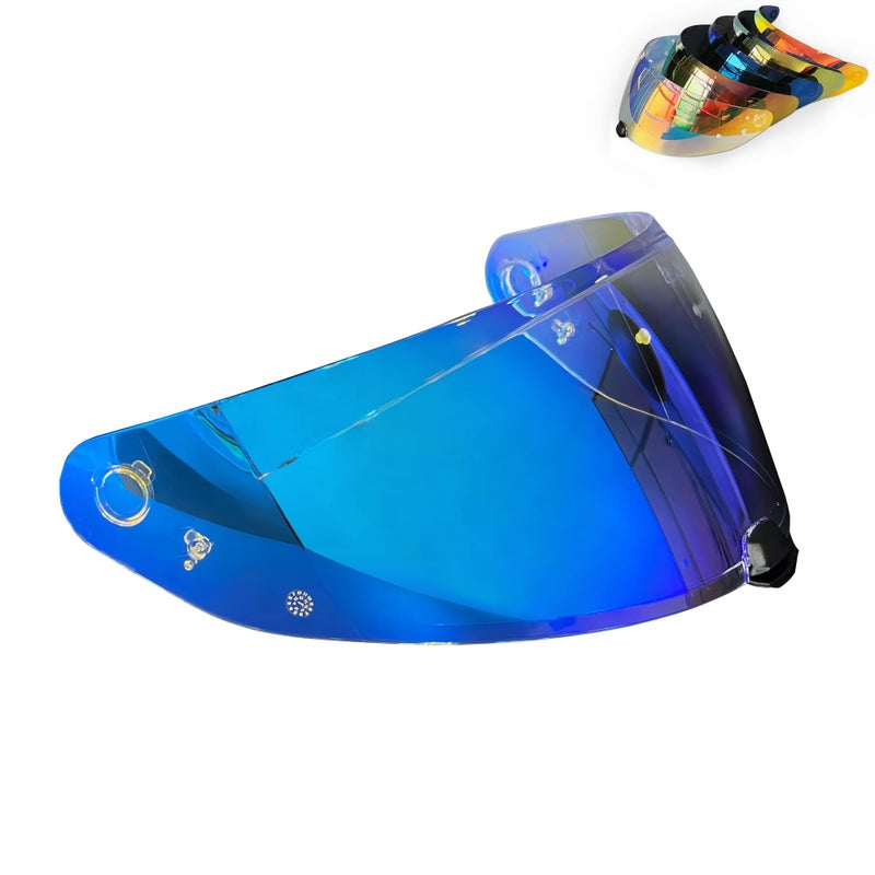 Logto Replacement Motorcycle Helmet Shield for I10 I70 HJ-31 Helmet Visor Shield Anti-Scratch Wearproof Windproof Universal Helmet Accessories (Rainbow) - Image 1